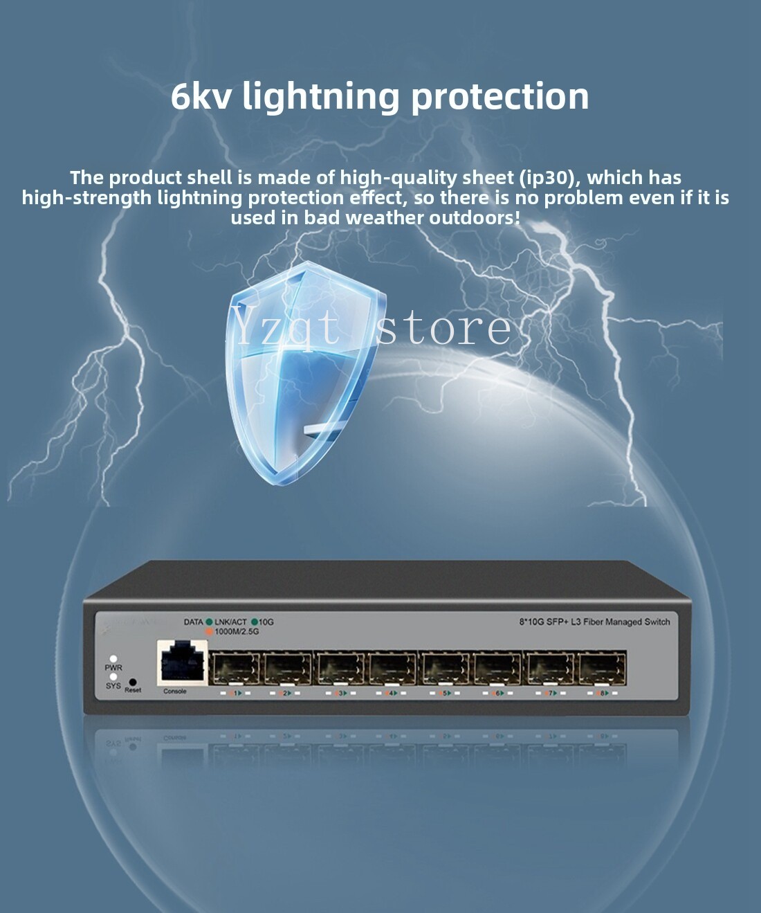 8-Port 10 Gigabit Ethernet swi - đánh giá và giá Sfp+ 10G Managed Switch 8 Port