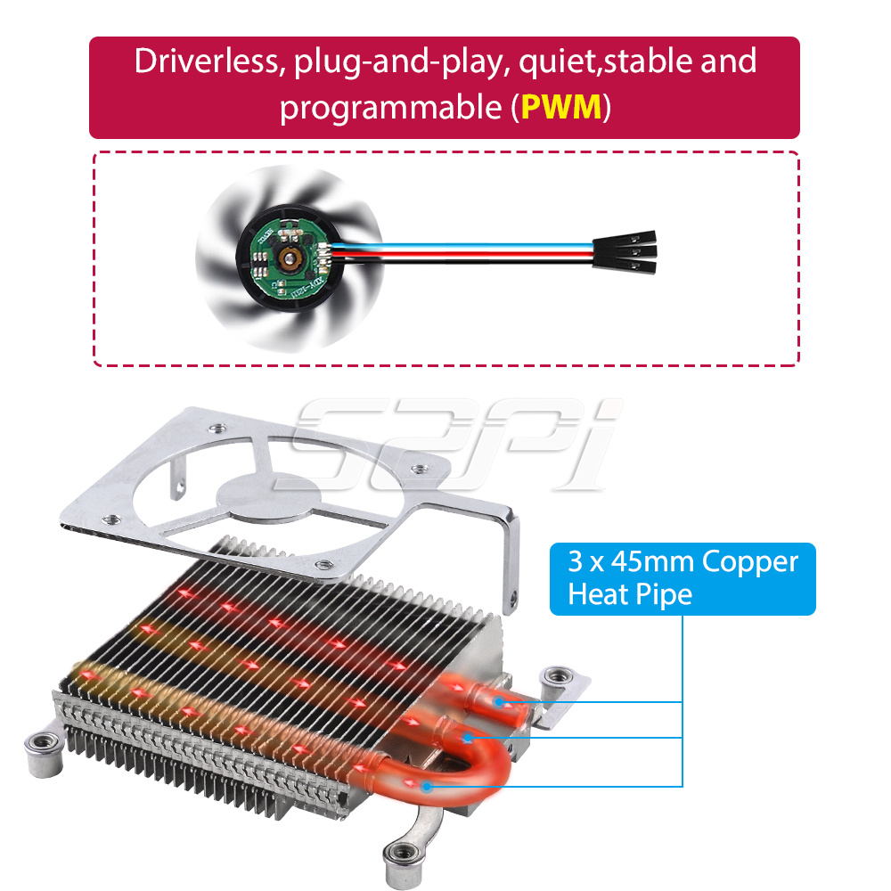52Pi Mới Siêu Mỏng Băng Tháp T - đánh giá và giá Deskpi Super6C