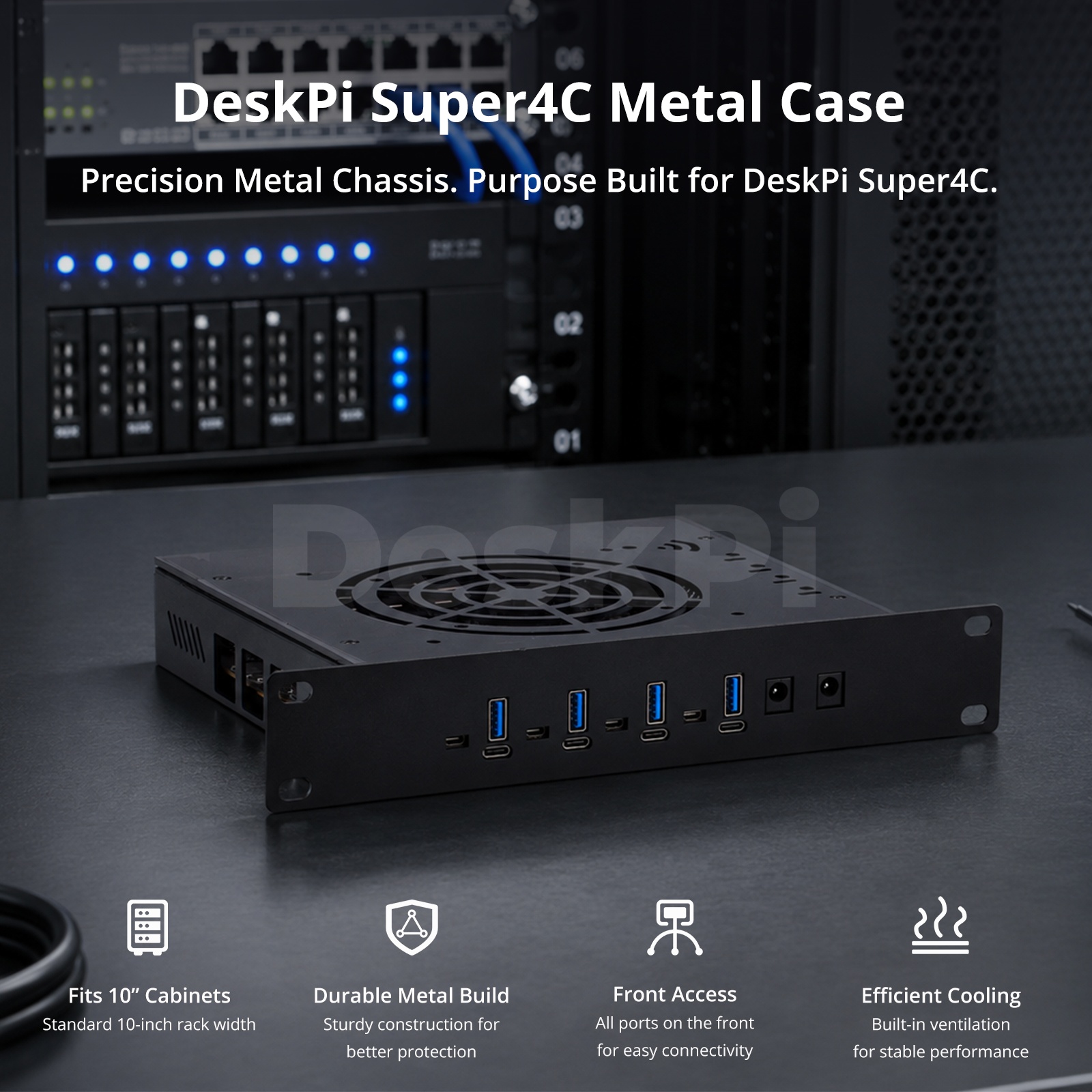 DeskPi Metal Case for Super4C  - đánh giá và giá Deskpi Super6C