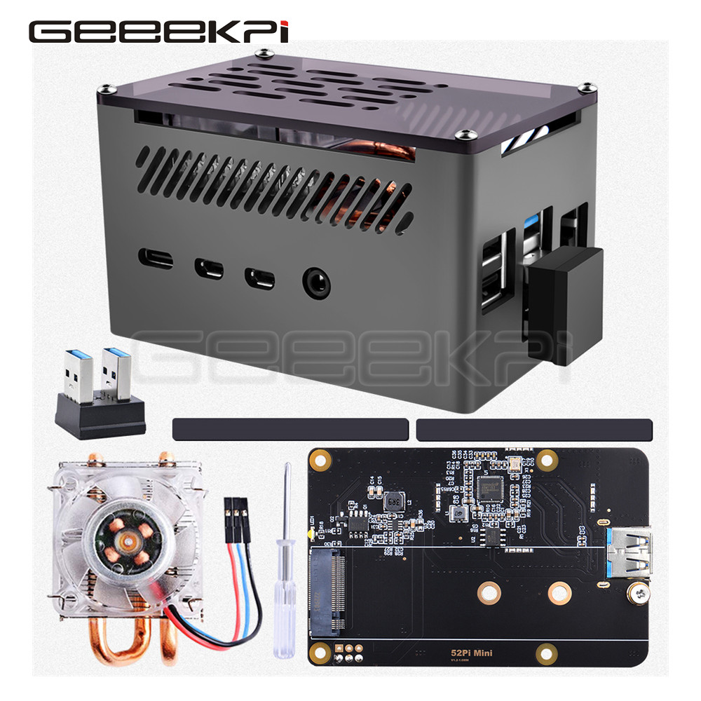 GeeekPi Nhôm Gạch Ốp Lưng Vỏ Đ - đánh giá và giá Turing Pi 2