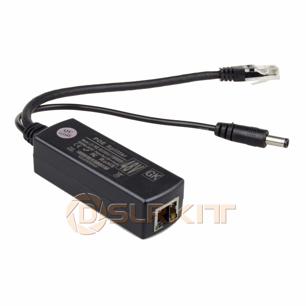 DSLRKIT Gigabit Hoạt Động PoE  - đánh giá và giá Active Poe Splitter Gigabit 12V 2A